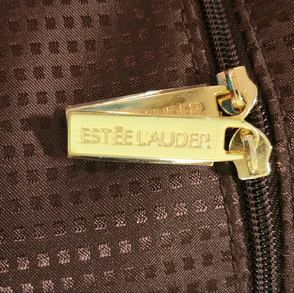 Estee Lauder Toiletry Case w/ mini bag 8 X 6 X 4.5 Brown NWOT - Picture 8 of 11